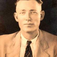 0132 JJP Hamilton Jesse James Perrial 45 years-old, photo March 1937 -  son of Edwin Walter Hamilton & Martha J Blanton